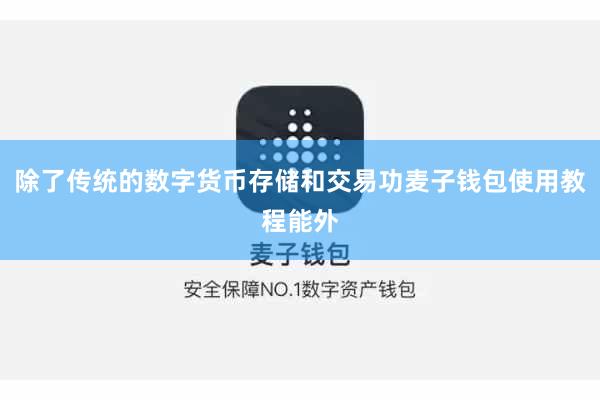 除了传统的数字货币存储和交易功麦子钱包使用教程能外