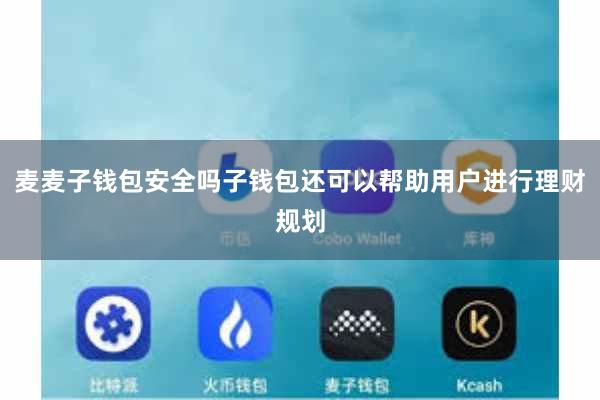 麦麦子钱包安全吗子钱包还可以帮助用户进行理财规划